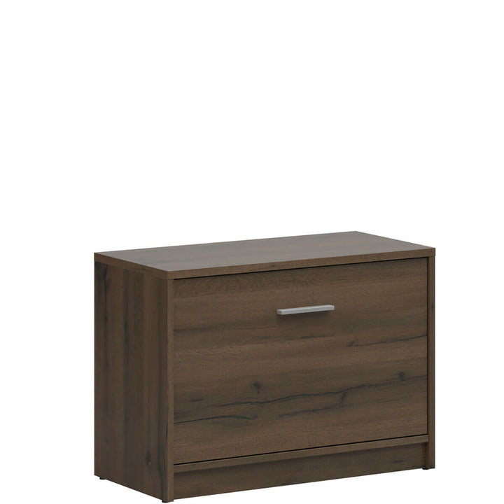 Фото вигляду збоку тумби для взуття NEPO PLUS BRW SFK1K дуб шляхетний