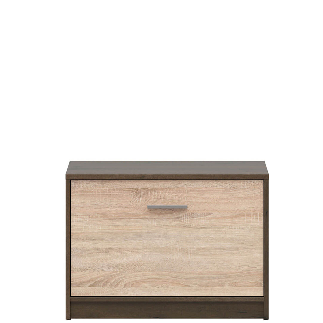 Фото тумби для взуття NEPO PLUS BRW SFK1K дуб шляхетний / дуб сонома