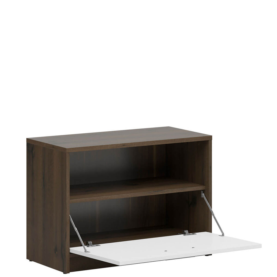 Фото наповнення тумби для взуття NEPO PLUS BRW SFK1K дуб шляхетний / білий