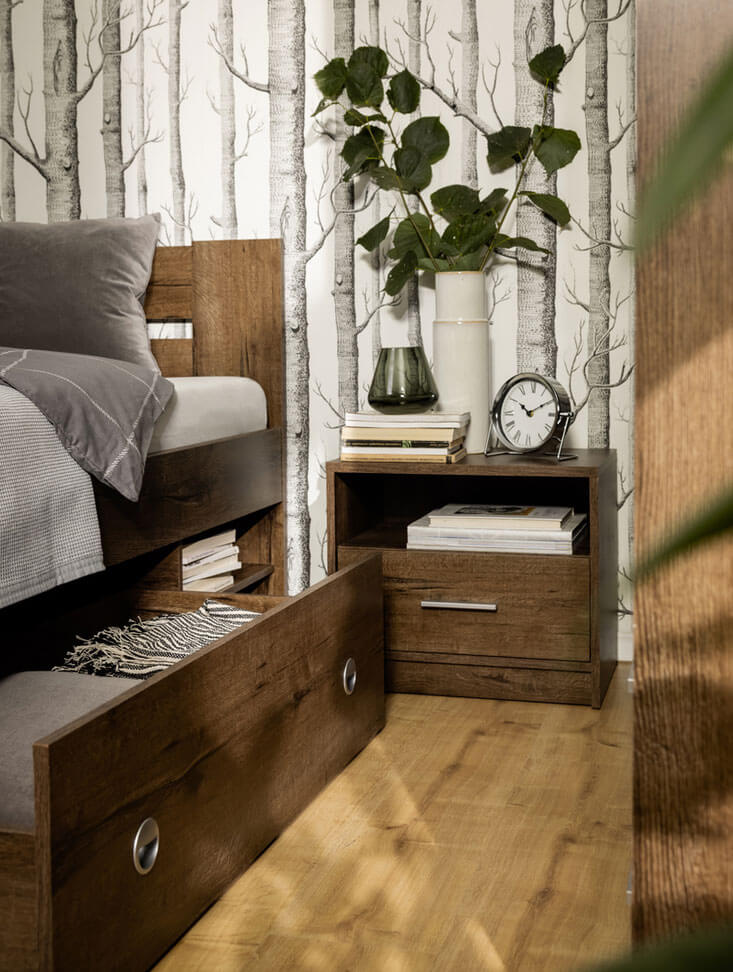 Фото спальні NEPO PLUS BRW дуб шляхетний