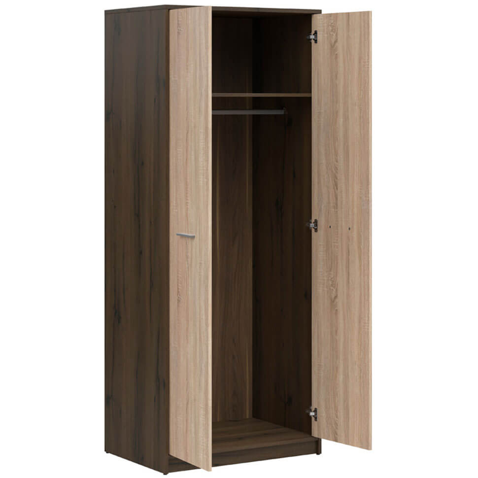 Фото наповнення шафи NEPO PLUS BRW SZF2D дуб шляхетний / дуб сонома