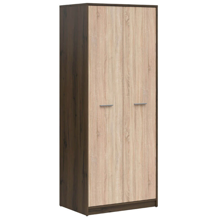 Фото вигляду збоку шафи NEPO PLUS BRW SZF2D дуб шляхетний / дуб сонома