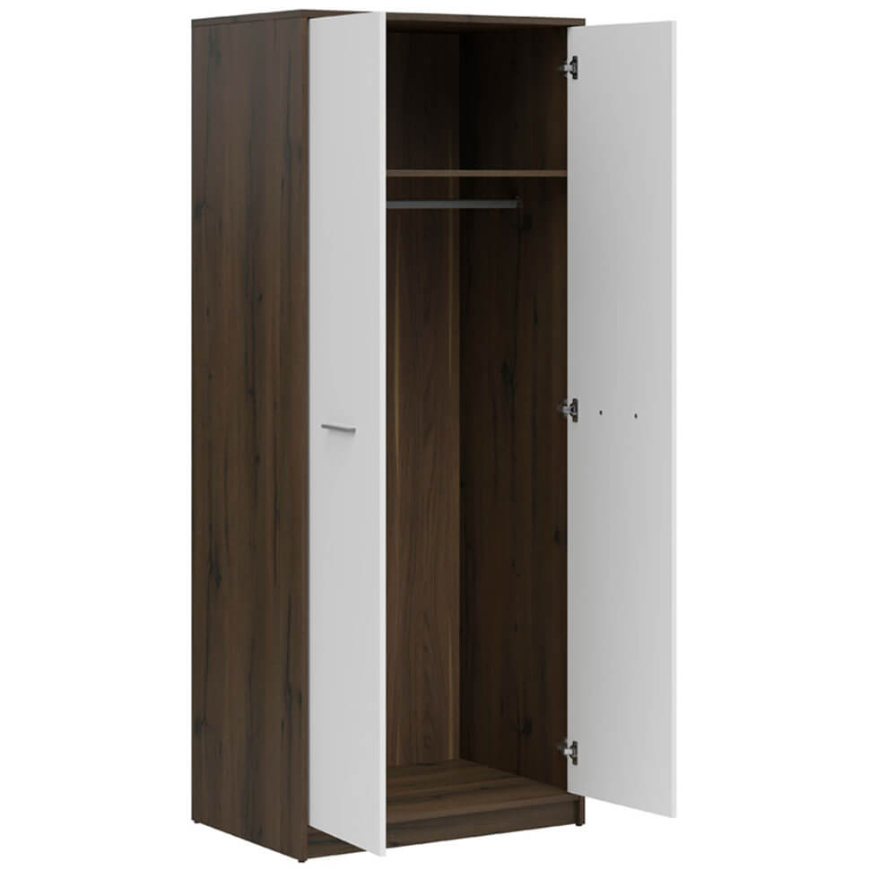 Фото наповнення шафи NEPO PLUS BRW SZF2D дуб шляхетний / білий