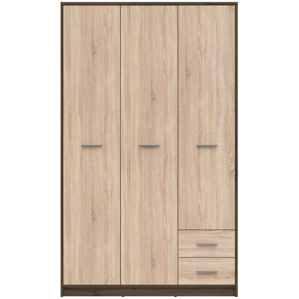 Фото шафи NEPO PLUS BRW SZF3D2S дуб шляхетний / дуб сонома