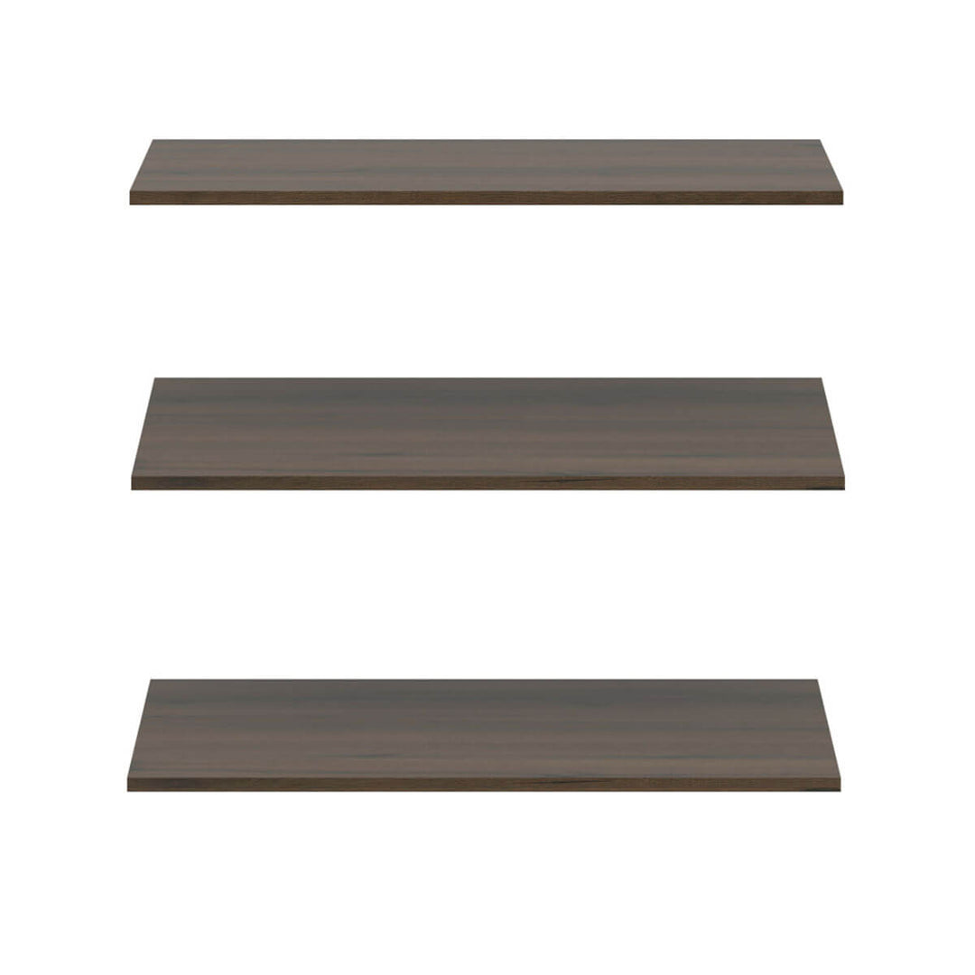 Фото вигляду спереду комплекту полиць NEPO PLUS SZF3D2S_OPCJA1 BRW дуб шляхетний