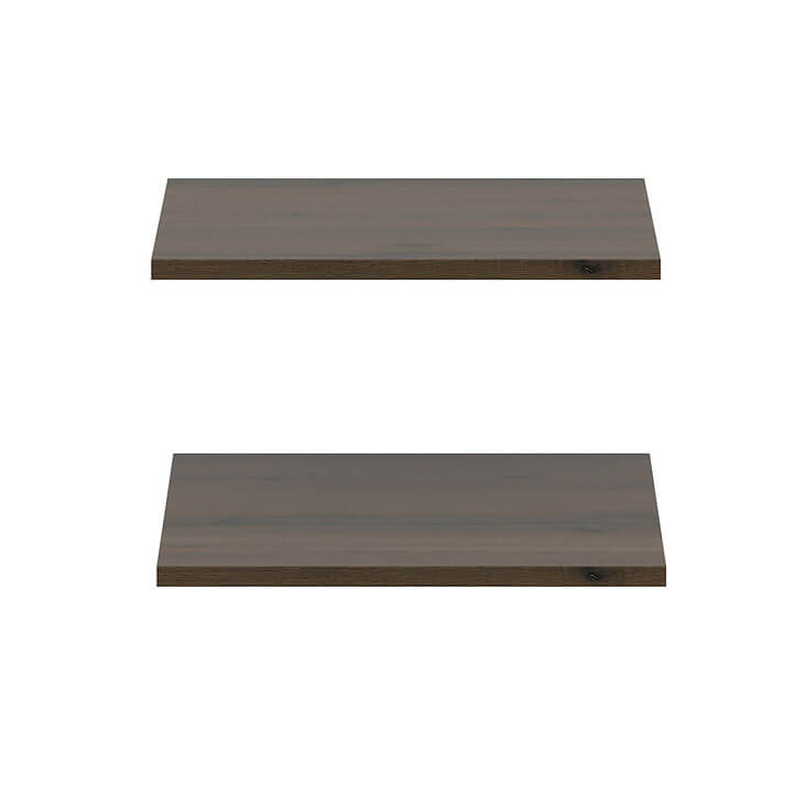 Фото вигляду спереду комплекту полиць у шафу NEPO PLUS SZF3D2S_OPCJA2 BRW дуб шляхетний