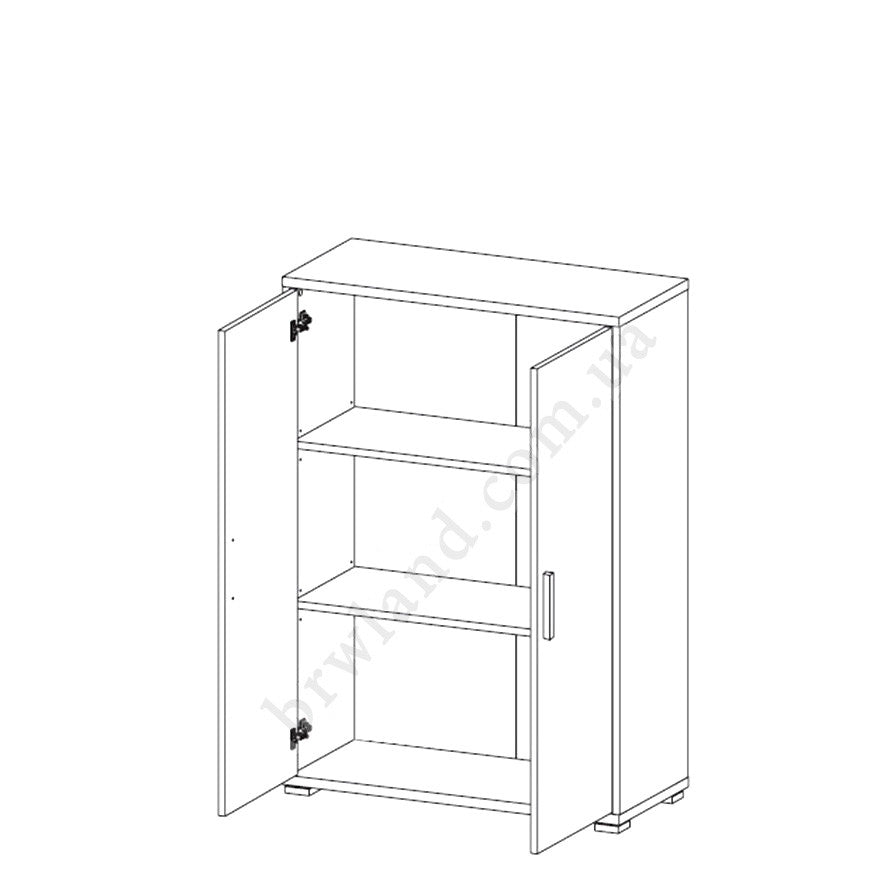 На фото схема наповнення тумби OFFICE REG2D/114 BRW