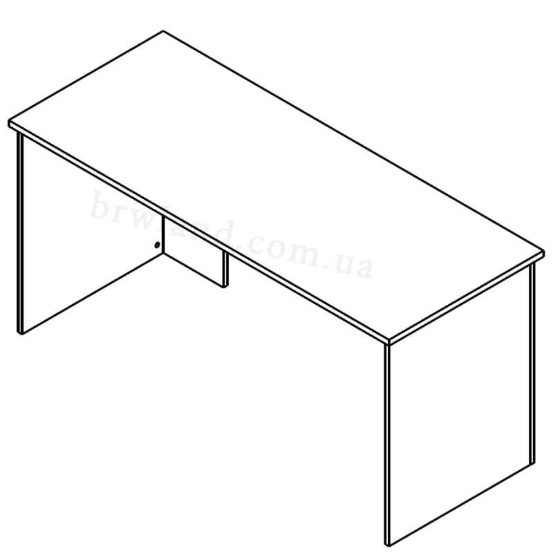 На фото схема письмового столу ОФIС НЬЮ ГЕРБОР BIU160