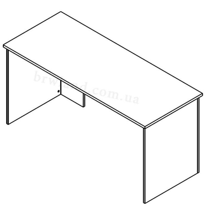 На фото схема письмового столу ОФIС НЬЮ ГЕРБОР BIU160