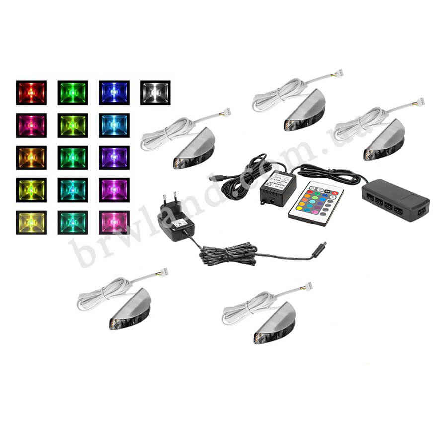 Фото підсвітки 5xLED RGB CAMA