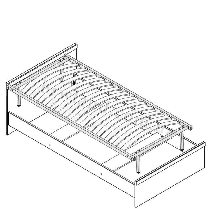 Фото схеми ліжка ПОРТО БРВ LOZ/90 з основою