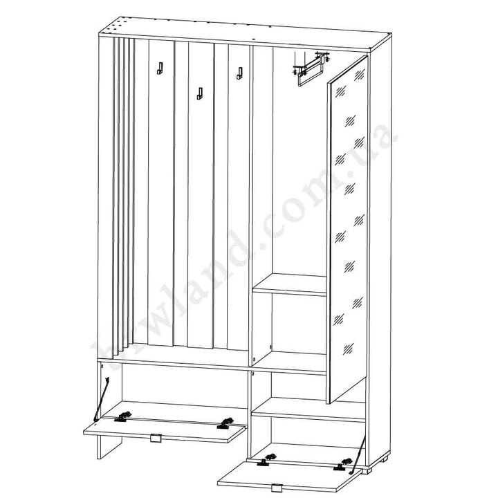Фото схеми наповнення передпокою ЛОРІС ГЕРБОР