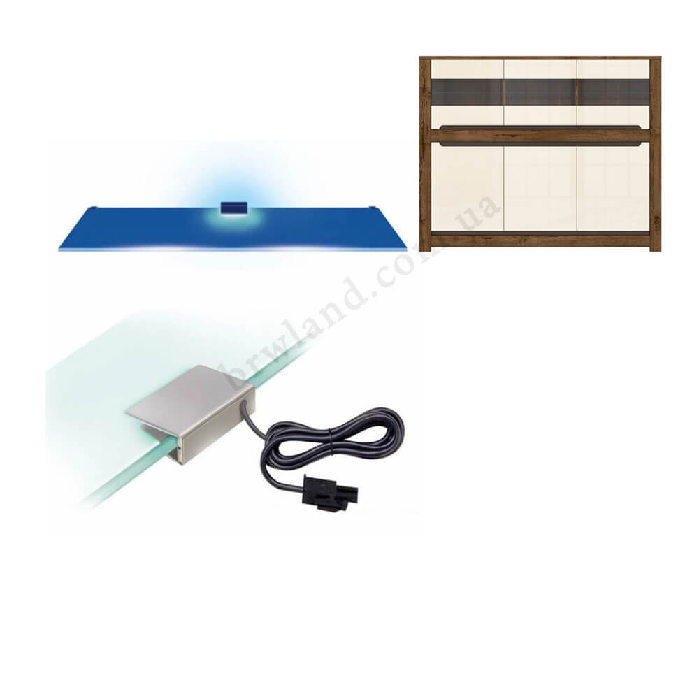 Підсвітка буфету RUSO BRW KOM3W3D_OPCJA2