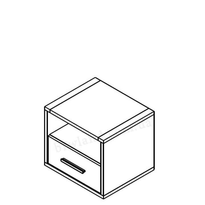 Фото схеми приліжкової тумбочки РУТЕНІЯ ГЕРБОР KOM1S
