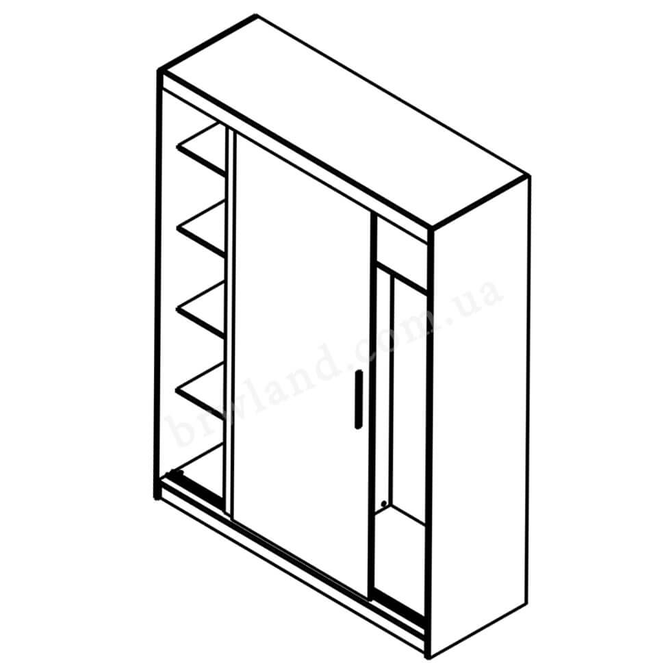 Фото схеми наповнення шафи-купе 160 САРА ГЕРБОР  
