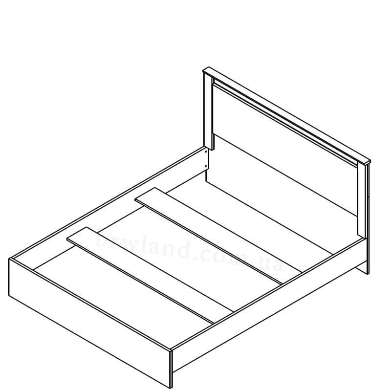 Фото схеми ліжка СЕЛЕНА ГЕРБОР LOZ/160 (каркас)