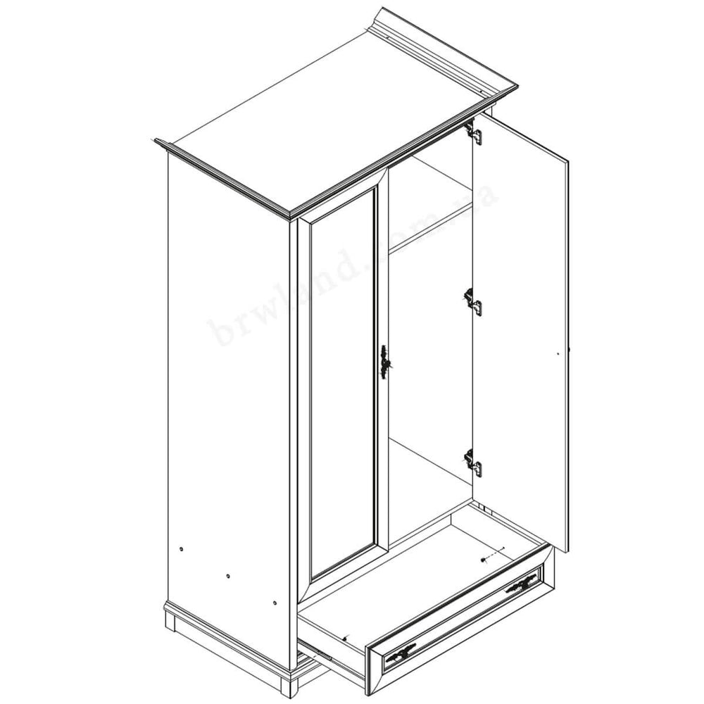 Фото схеми наповнення шафи СОНАТА НЬЮ ГЕРБОР 2D1S