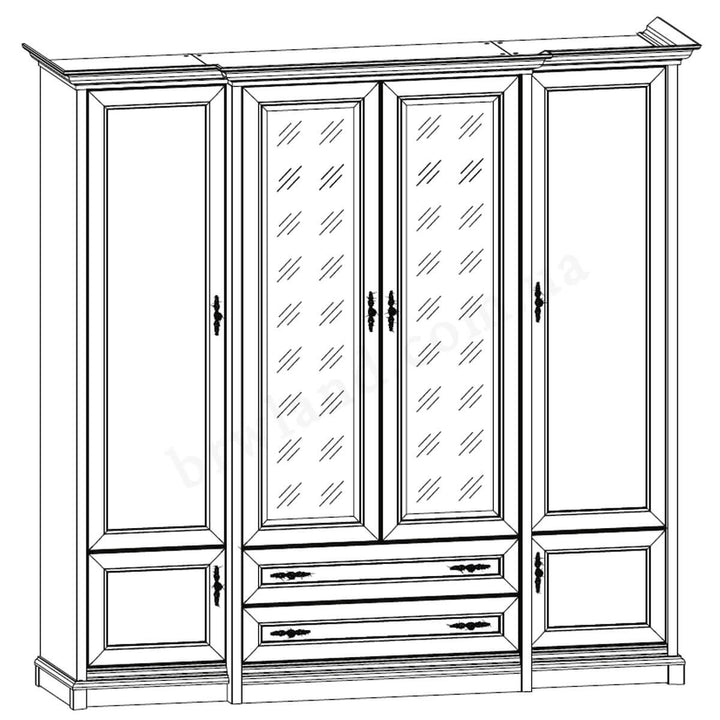 Фото схеми шафи СОНАТА НЬЮ ГЕРБОР 4D2S