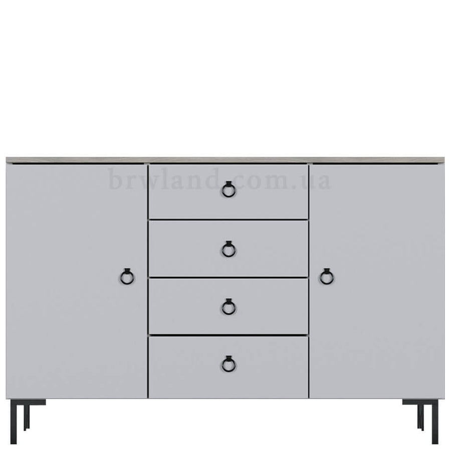 Фото комода СІМПЛ БРВ KOM2D4S кашемір / вяз ліберті світлий