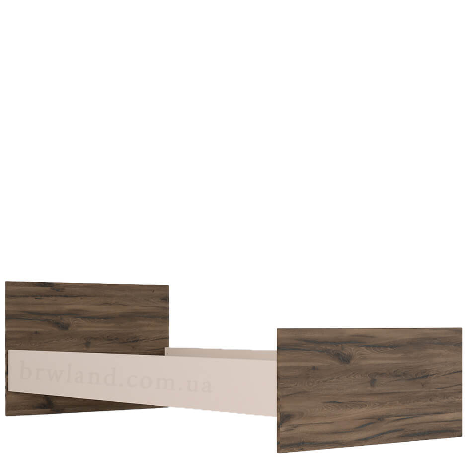 Фото ліжка СІМПЛ БРВ LOZ90 макадамія / дуб ліворно