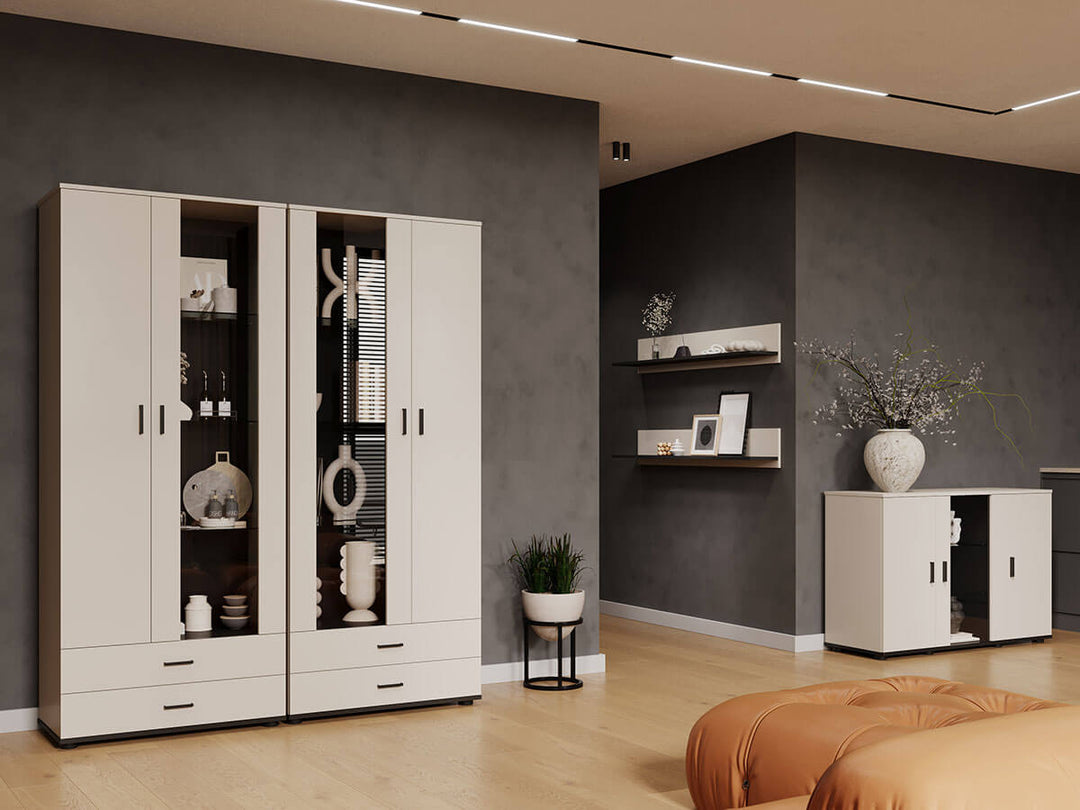 Фото вітальні 10 SOHO CAMA кашемір / чорний