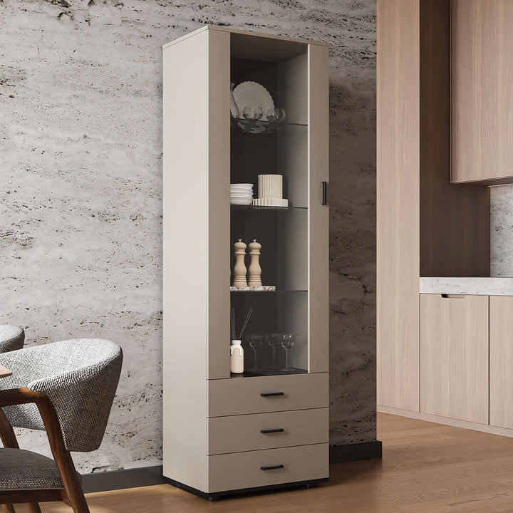 Фото вітрини S1 SOHO CAMA кашемір / чорний в інтер'єрі вітальні