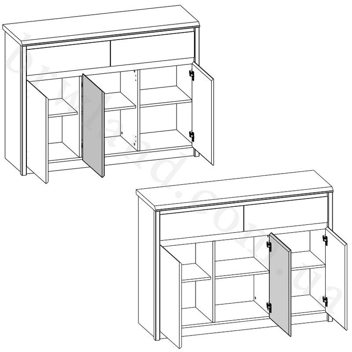 Фото наповнення комода SOMMA MEBELBOS 3D2S