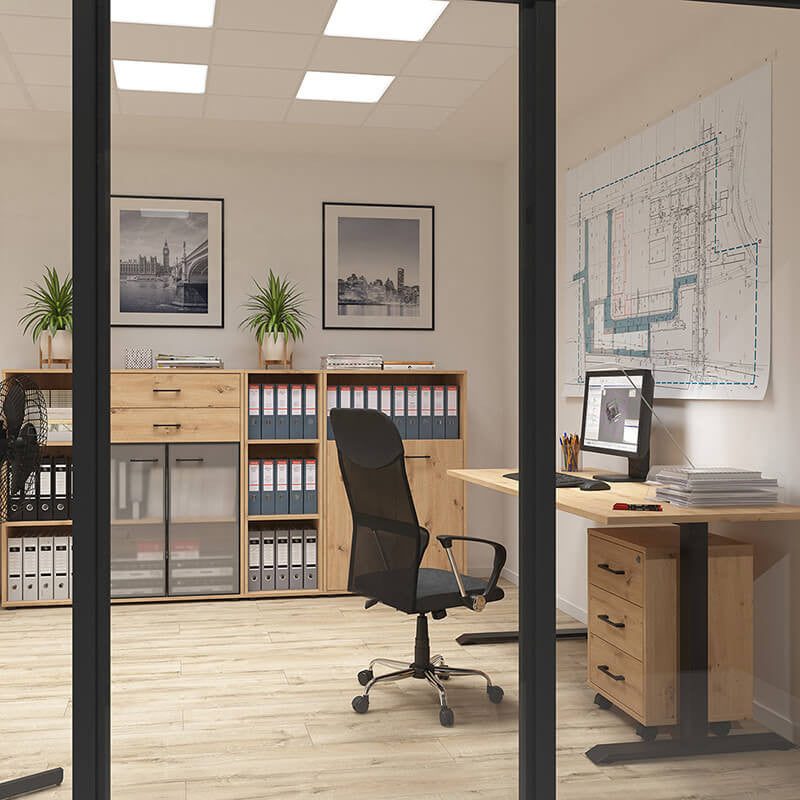 Фото комплекту меблів для кабінету SPACE OFFICE BRW