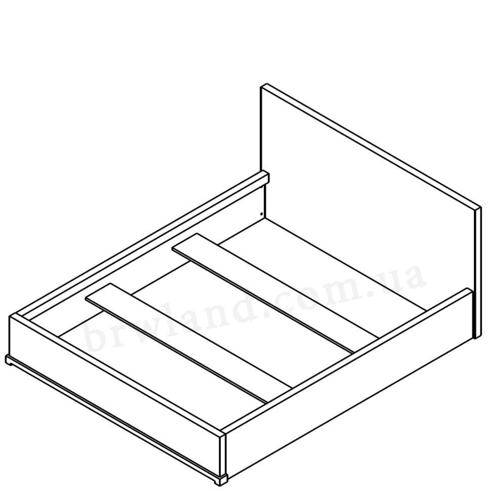 Фото схеми ліжка СТЕММА ГЕРБОР LOZ160 (каркас)