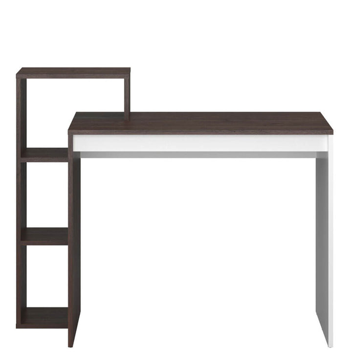 Фото вигляду спереду письмового столу 110H ВМВ дуб венге / білий