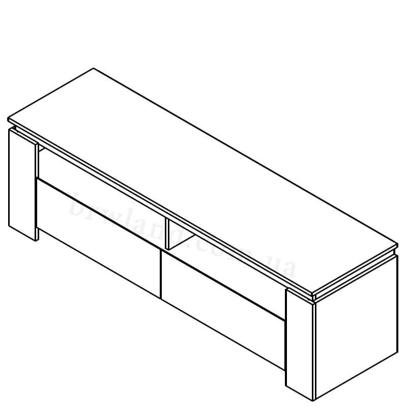 Фото схеми тумби під телевізор ТОМАС ГЕРБОР RTV160