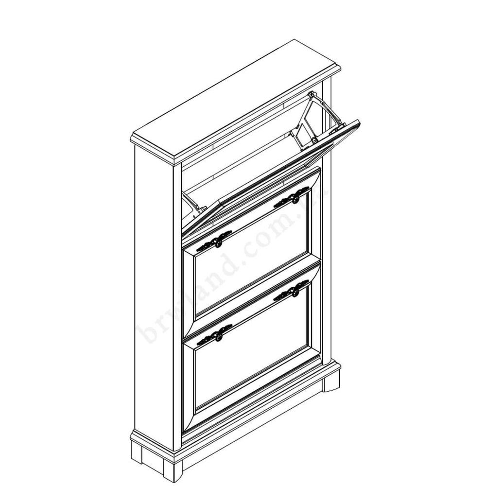 Фото схеми наповнення тумби для взуття 3D СОНАТА НЬЮ ГЕРБОР