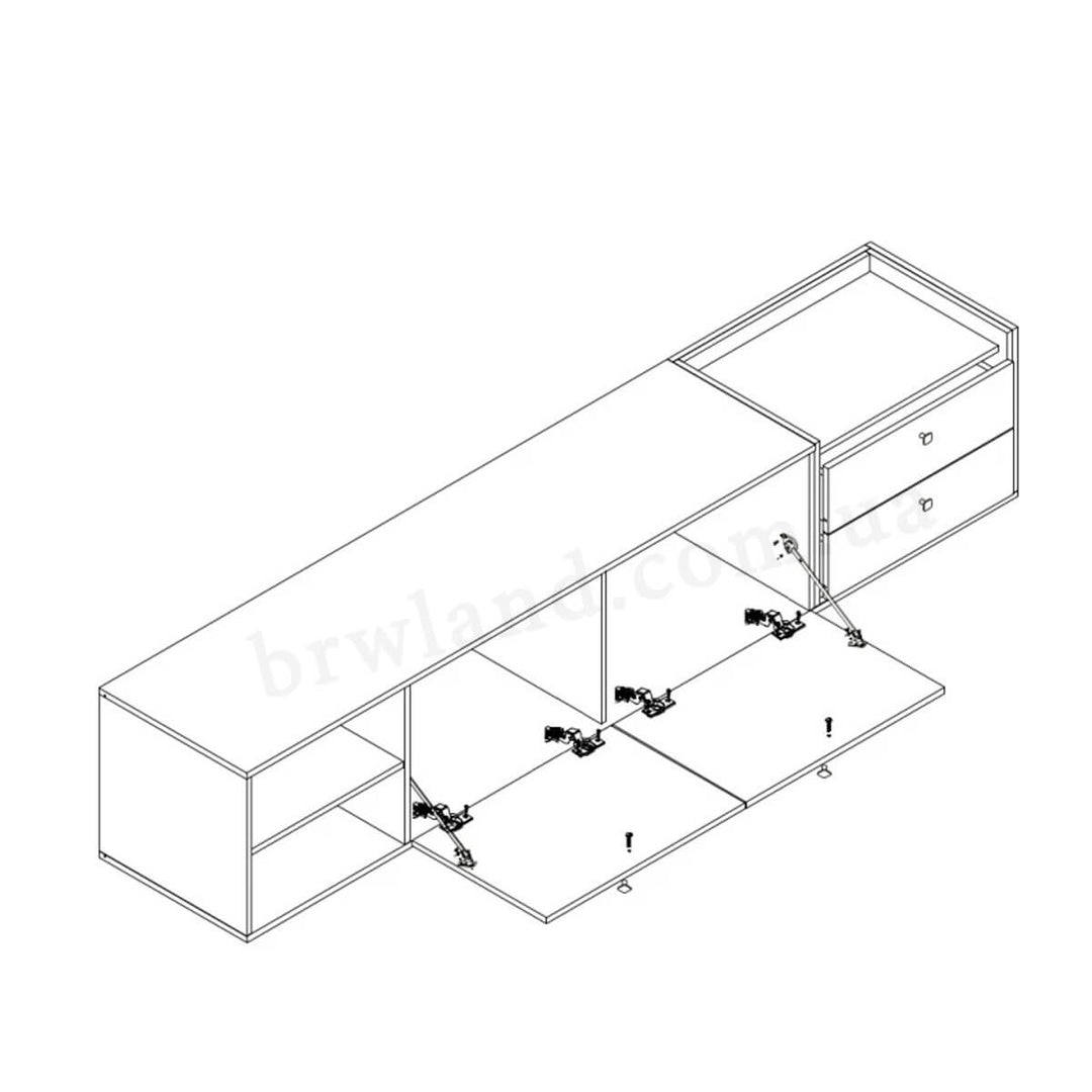 Фото схеми наповнення тумби ТВ стінки ВЕЛАР БРВ-Україна