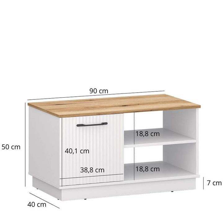 Фото розмірів журнального столика VELUTTO MEBELBOS 1D