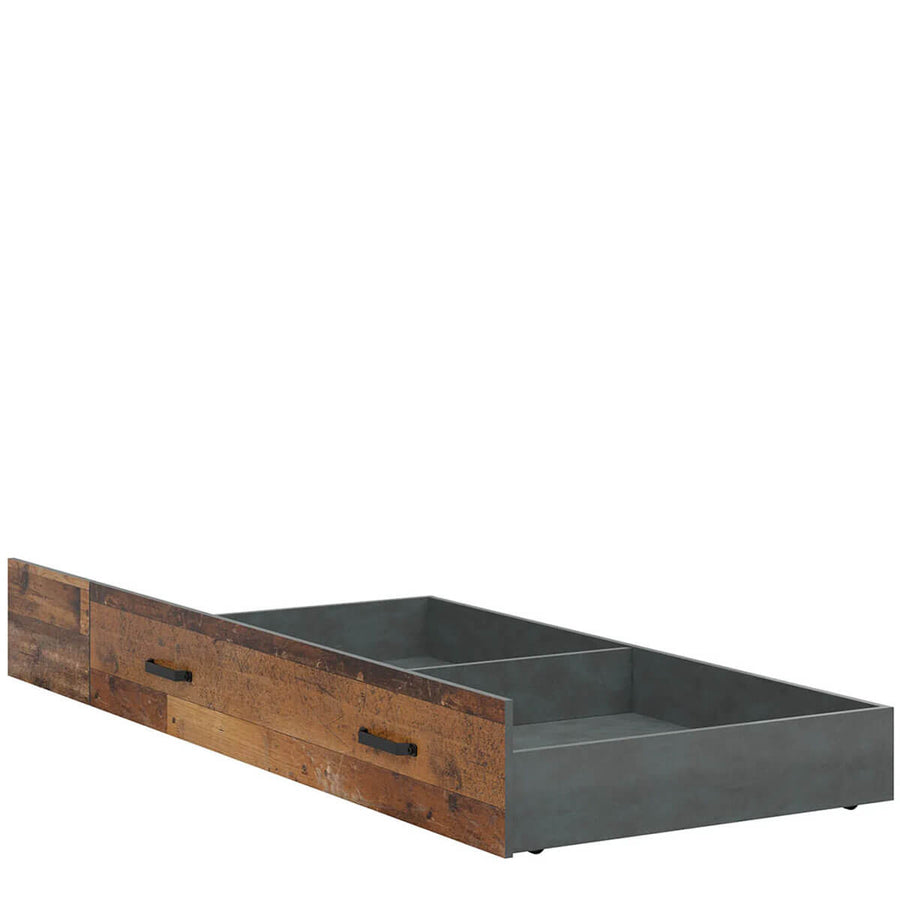 Фото шухляди ліжка WESTON BRW LOZ/90 SZU сосна old style / матера