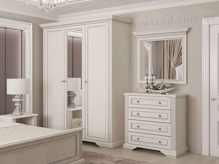 Фото спальні ВАЙТ ГЕРБОР ясен сніговий / сосна срібна