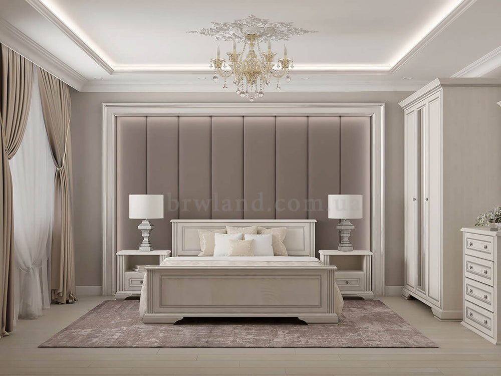 Фото спальні ВАЙТ ГЕРБОР ясен сніговий / сосна срібна